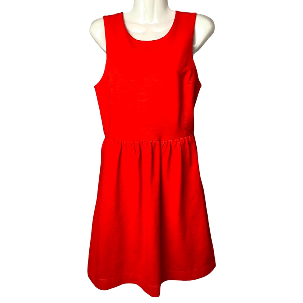 Madewell | Red Fit & Flare Dress | Size Small